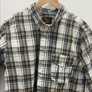 Woolrich men’s checked cotton shirt